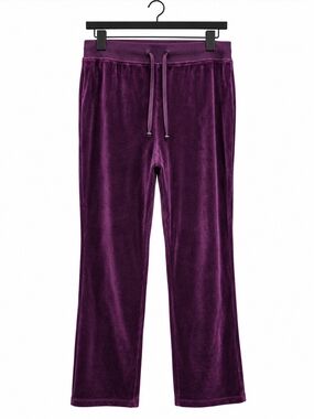 SJB Active Women’s XL Purple Velour Drawstring Track Lounge Pants